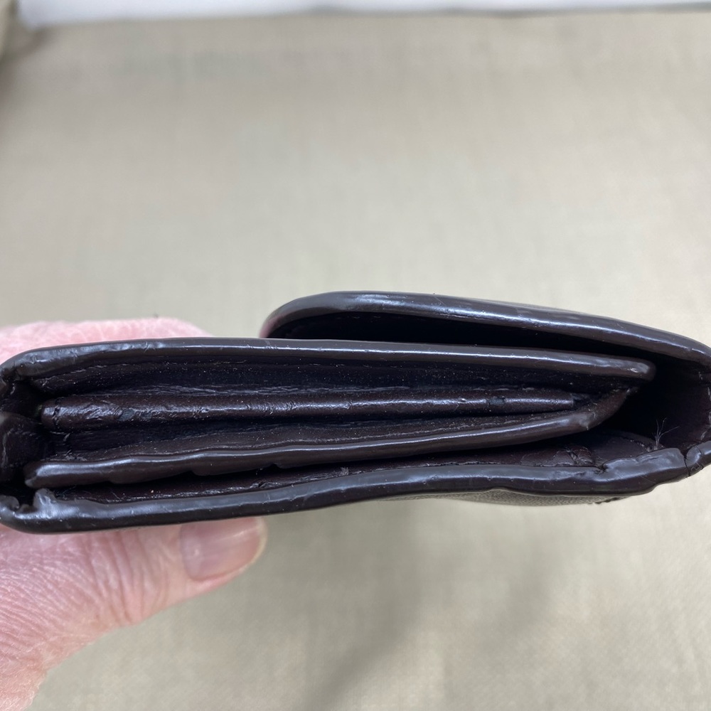 COACH CAMPBELL BROWN LEATHER WALLET - Picture 9 of 11